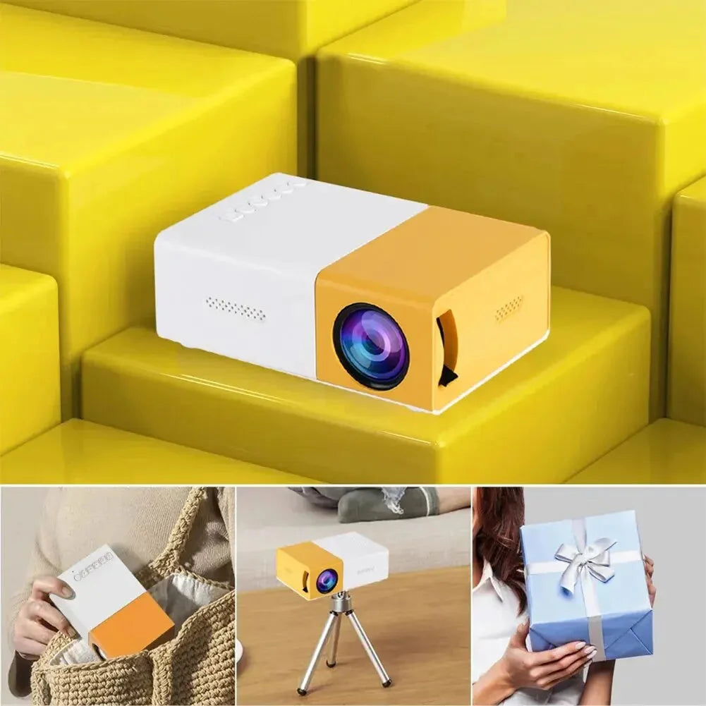 Wifi 1080P LED Mini Projector, Yellow